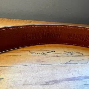 Al Beres Bugatti Cognac Leather Belt Al Beres Bugatti | Accessories | Al Beres Bugatti Cognac  main image 2